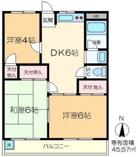 アイリス水元【2階】の間取り