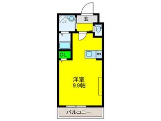 Almo Casa三国ヶ丘【3階】の間取り