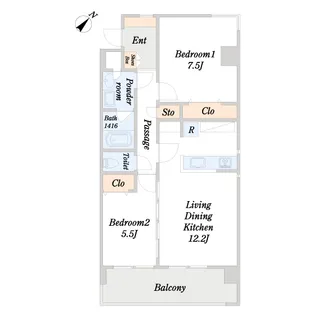 Grandir【6階】の間取り