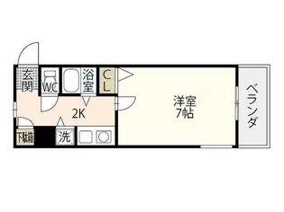 第6野地ビル【4階】の間取り