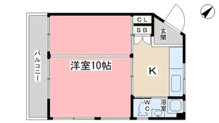 山科 小堀マンション【4階】の間取り