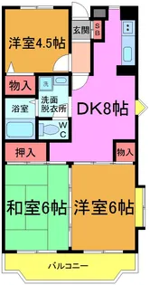 グリーンタウン池田【1階】の間取り