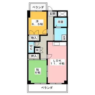 メゾンブロッサム【3階】の間取り