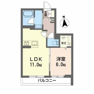 シャーメゾン蘇原新栄【2階】の間取り