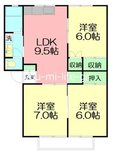 神奈川県平塚市御殿1【アパート】の間取り