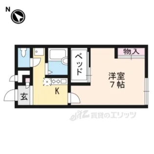 レオパレスパンプキンハウス【1階】の間取り