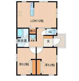 宮城県柴田郡大河原町字南桜町【一戸建】の間取り