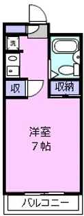 1Kの間取り画像