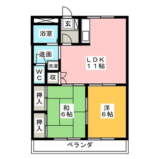 グランダルシュ【3階】の間取り