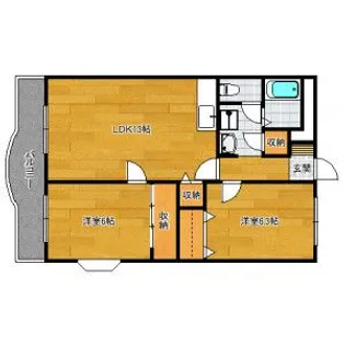 エミューデコンフォート【3階】の間取り