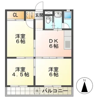 杉野ビル【2階】の間取り