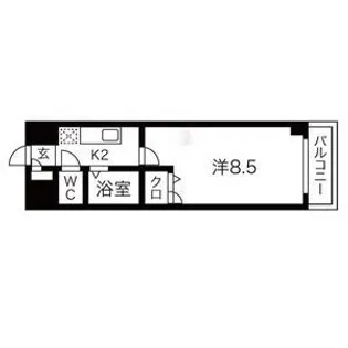 愛知県名古屋市中区新栄1【マンション】の間取り