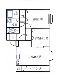 スペラーレ【1階】の間取り
