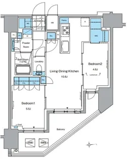 東京都台東区元浅草3【マンション】の間取り