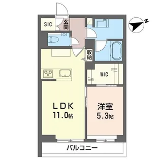 ルピナスI【3階】の間取り