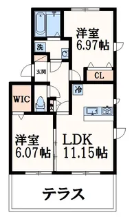ヴィヴレ【1階】の間取り