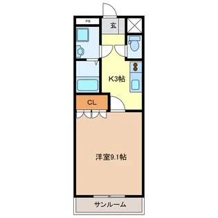 エンプレスガーデン【1階】の間取り