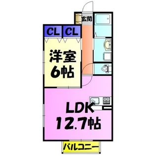 プラチナパレス【1階】の間取り