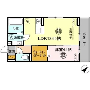 千葉県千葉市花見川区幕張本郷3【アパート】の間取り