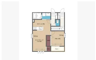 TS r?ve(レーヴ)A・B棟 A【1階】の間取り