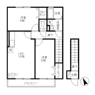 エスポワール【1階】の間取り