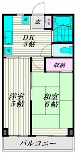 マンション富士【2階】の間取り