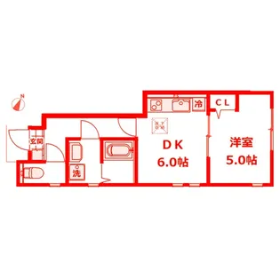 ソルヴァイ【1階】の間取り