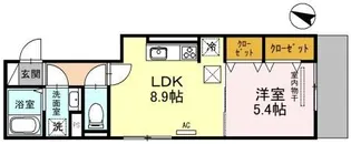 1LDKの間取り画像