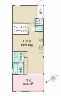 栗の木テラス【2階】の間取り
