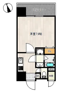 レクシア阪南町【8階】の間取り