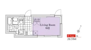 東京都目黒区中目黒2【マンション】の間取り