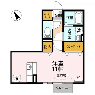 エスペランサ A棟【2階】の間取り