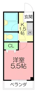 タミーハイツ本厚木【4階】の間取り