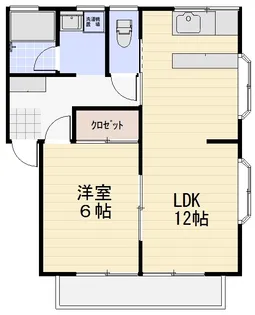 ドルフII【2階】の間取り