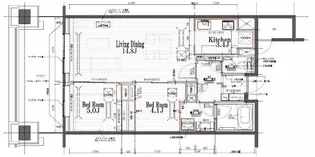 Daiwaリバーゲートレジデンス南ウィング【5階】の間取り