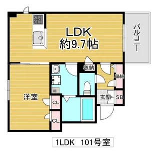 SHAMAISON AINS【1階】の間取り