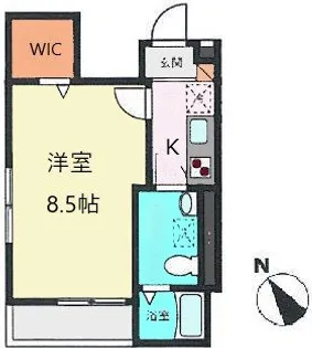 東京都杉並区方南2【アパート】の間取り