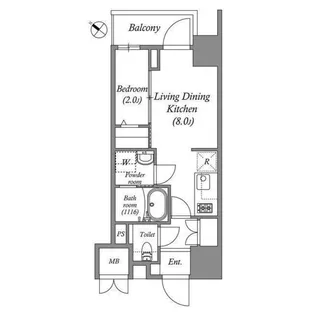 オーパスホームズ南行徳【6階】の間取り
