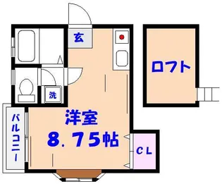 ソアレ市川【2階】の間取り