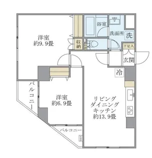 ISM石神井公園【4階】の間取り