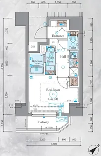 1Kの間取り画像