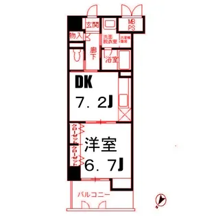 ワイズ新横浜【2階】の間取り