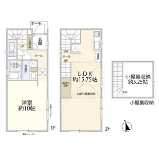 埼玉県川口市鳩ヶ谷緑町2【一戸建】の間取り