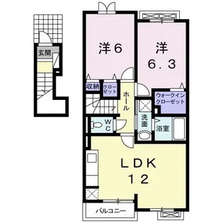 ラフィネA【2階】の間取り