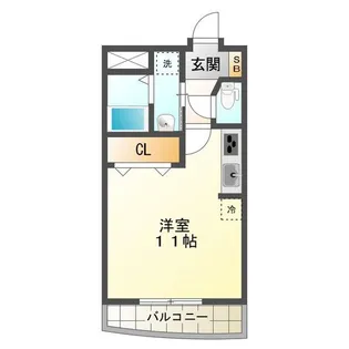 ウッドベルタワー【4階】の間取り