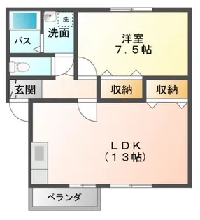 セジュールさびしろ【2階】の間取り