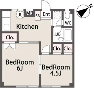 サウザ向陽(E-215)【1階】の間取り