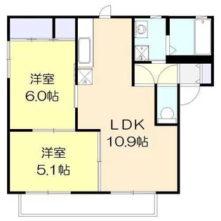 バリュージュ・ウイング【2階】の間取り