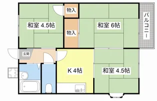 白鳥ハイツ【2階】の間取り