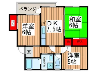 しゅがあはうす3番館【1階】の間取り